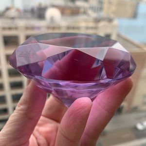 Rosenthal Diamond-Shaped Paperweight Lavender